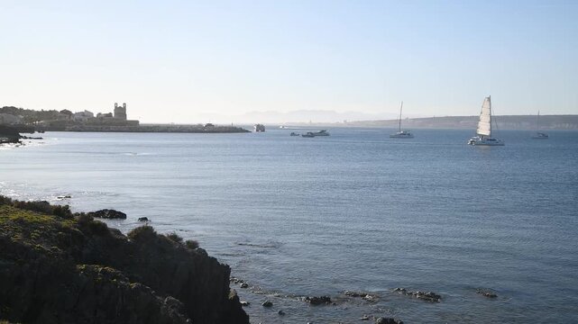 Tabarca Island Alicante Spain &ndash; Beaches, Church and Harbor with Boats Vacation Destination