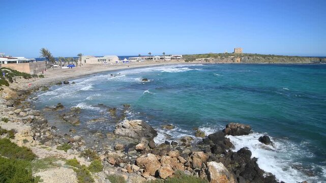 Mediterranean Dream Beach in Tabarca Island Spain &ndash; Summer Vacation Concept
