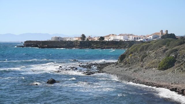 Exotic Tabarca Island Alicante &ndash; Clear Blue Water Beach Travel Footage