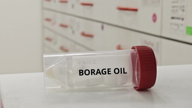 BORAGE OIL capsules used to support skin health and reduce inflammation a gamma linolenic acid source