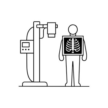 X-ray machine line icon
vector line icon on a white background