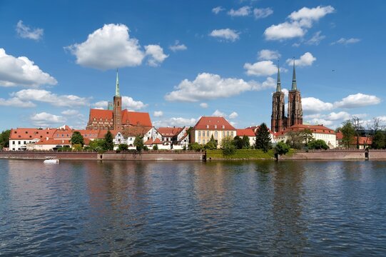 Wroclaw Cathedral and the Odra River