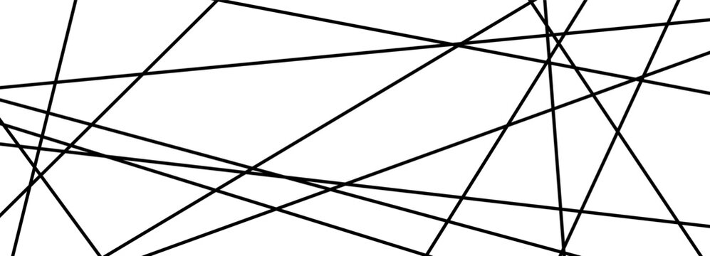 Irregular straight line for messy chaos geometric and texture pattern random. Stripe abstract chaotic for lines graphic grid and black diagonal design. Irregular unusual background for messy.