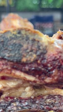 costilla ancho parrilla, asado argentino