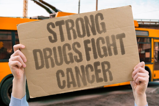 "Strong Drugs Fight Cancer" Chemotherapy regimens combine multiple cytotoxic agents to attack cancer cells through different biological mechanisms. CANCER. CHEMO. THERAPY. DRUG. FIGHT.