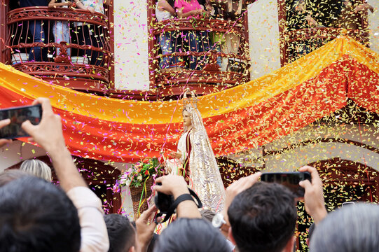 Jeric&oacute;, Antioquia, Colombia; April 5, 2026: Religious tourism during Holy Week in Antioquia, Colombia. Easter celebration in Jeric&oacute;.
