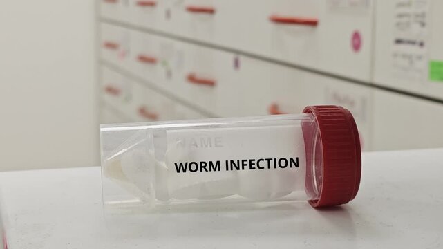WORM INFECTION treatment tablets used to eliminate intestinal worms and parasites