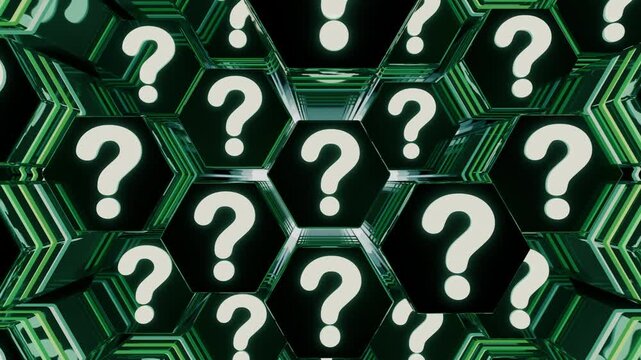 Question Mark symbols for technology concept 