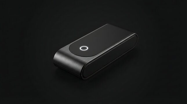 Industrial Automation: Smart Door Access Switch on Dark Background