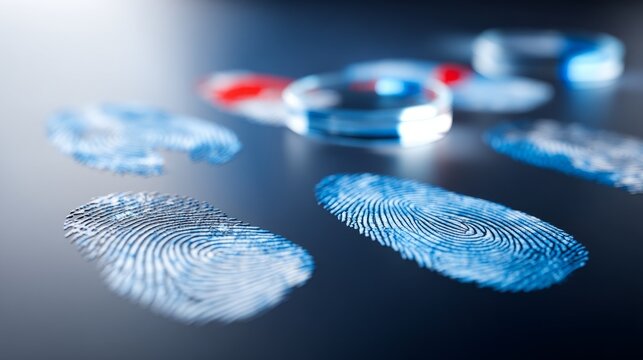 Detailed Examination of Fingerprints in Powder on Dark Surface