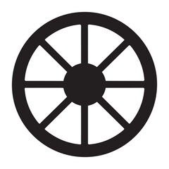 Obraz premium Wagon wheel icon illustrated on background