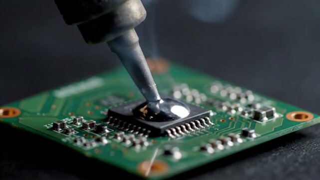 Advanced Technology Development Highlighting the cutting-edge aspects of circuit board assembly and modern hardware creation.