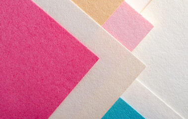 Fototapeta premium Abstract colorful background with paper texture and geometric shapes and lines