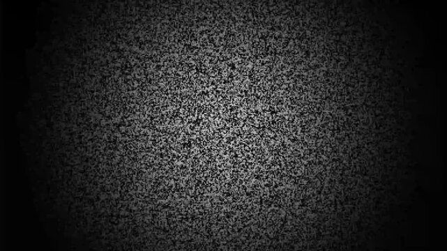 Television turn on and off. Noise on a old TV screen, Vintage switch on off television concept animation. 4k video