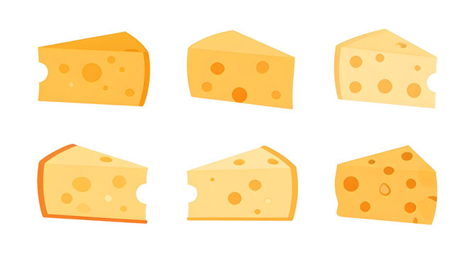 cheese illustration, cartoon cheese, swiss cheese, maasdam cheese, cheese slice, cheese block, dairy food, yellow cheese, hole cheese, food illustration, snack food, kitchen ingredient, tasty cheese, 