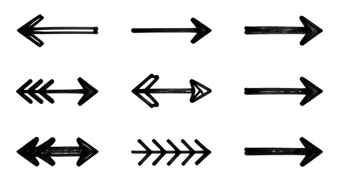arrows, handdrawn, ink, black, sketch, doodle, direction, pointer, sign, symbol, arrow, line, scribble, marker, graphic, illustration, rough