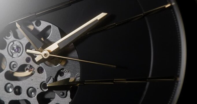 Macro Cinematic Shot of Watch Bracelet