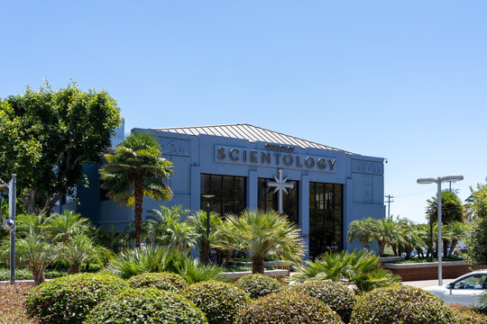 

Los Angeles, California, USA - July 6, 2022: Church of Scientology of Los Angeles on Sunset Boulevard, Los Angeles, California, USA. 
