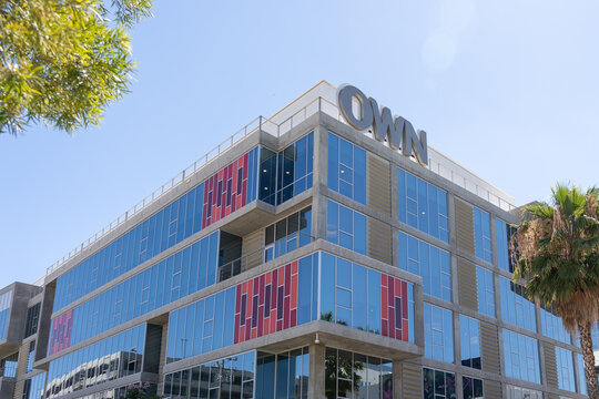 Los Angeles, CA, USA - July 6, 2022: OWN (Oprah Winfrey Network) headquarters in Los Angeles, CA, USA. Oprah Winfrey Network (OWN) is an American multinational basic cable channel. 