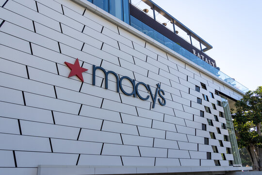 

Century City, Los Angeles, California, USA - July 6, 2022: Macy&rsquo;s at Westfield Century City, Los Angeles, California, USA. Macy's is an American department store chain.
