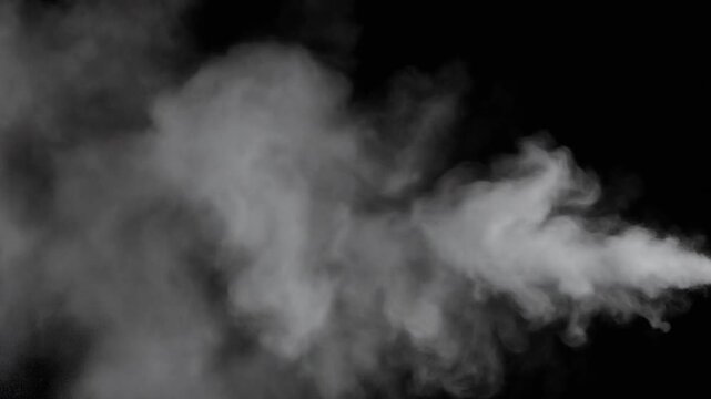Smoke floating in the air.
