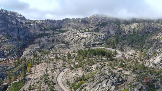 Highway 40 Throgh Donner Pass And Rainbow Bridge