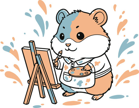 A cute cartoon vector illustration of a funny mouse with a letter and cheese featuring a baby animal character smile and heart art design for a fun child pet drawing