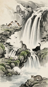 山水画 Images – Browse 1,847 Stock Photos, Vectors, and Video