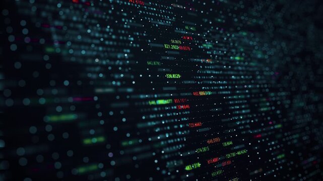 Financial stock market chart and candlestick data trends with investment analytics for trading and portfolio management.