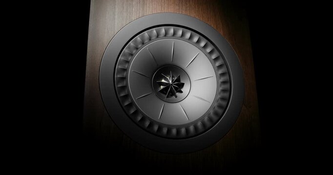 Premium Retro Speaker in Slow Motion