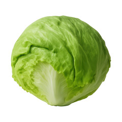 Fototapeta premium PNG Fresh green cabbage vegetable image.