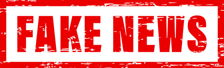 Fototapeta premium Fake News Rubber Stamp