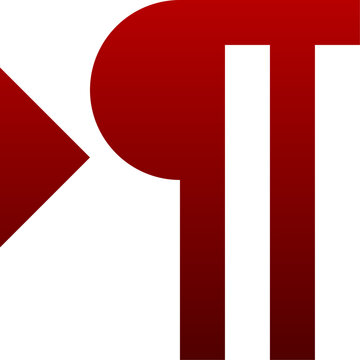 Red left to right ltr text icon for language direction and formatting