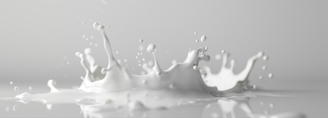Liquid Symphony: Capturing the exquisite dance of a milk splash, transforming a simple moment into art.