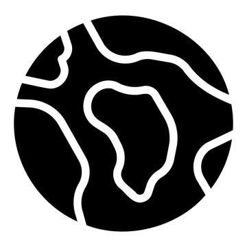 Earth globe Solid icon