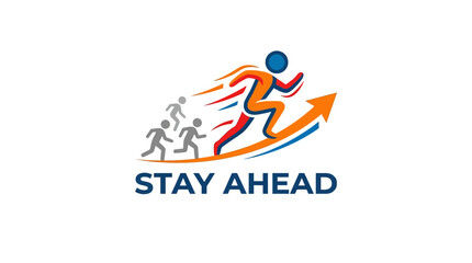 Obraz premium Stay Ahead Concept Leading the Way to Success