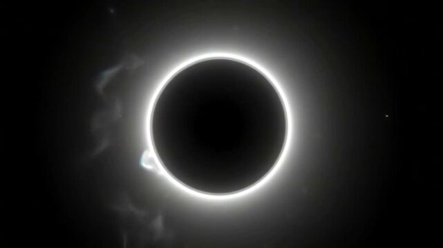 Total Solar Eclipse with Corona Visible.
