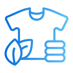 Obraz premium Organic shirt Line Gradient Icon