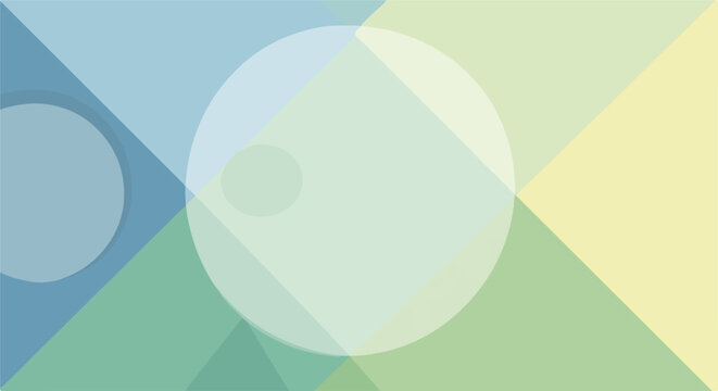 Colorful geometric shapes and circles 1.