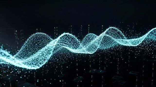 abstract blue background with dna