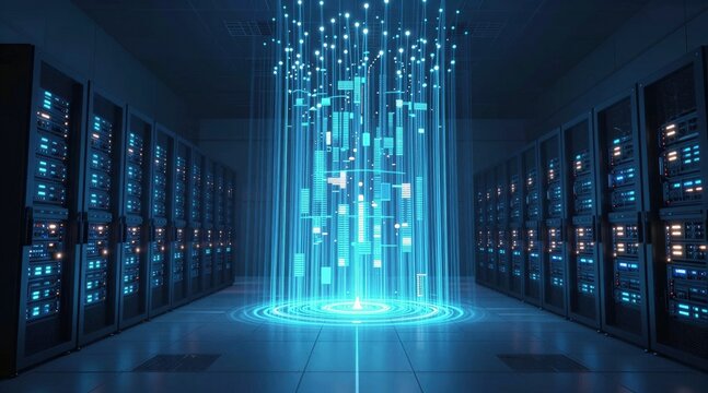 Artificial Intelligence in Document Analysis, the role of artificial intelligence in document analysis with an image portraying machine learning algorithms extracting data from unstructured documents