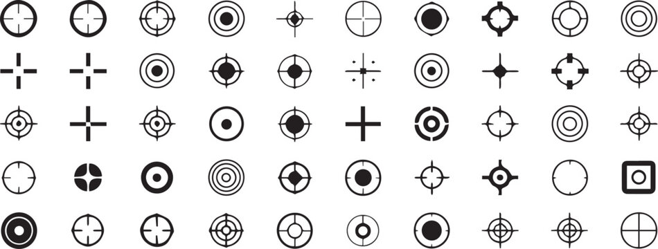 crosshair pack target and scope icons for interface and apps