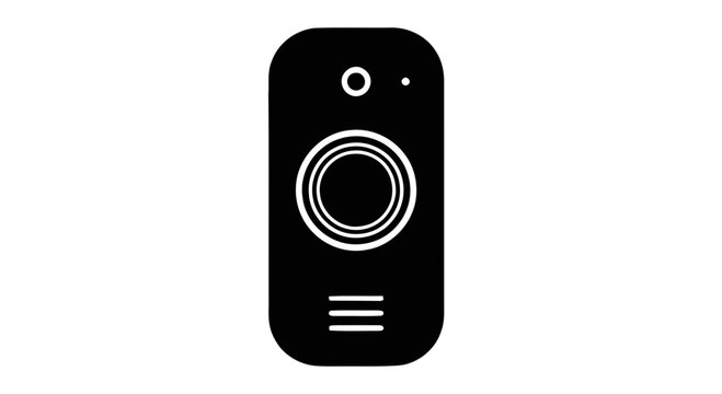 black speakers isolated on white