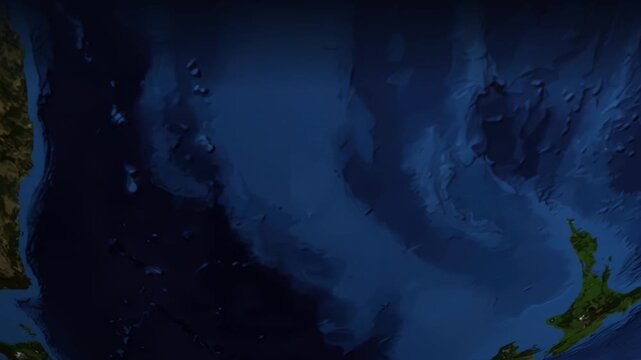 Animated Flight Path Map from Sydney Australia to Seattle USA