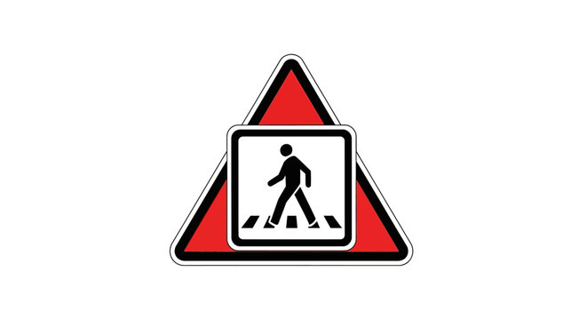Pedestrian Crossing Sign.