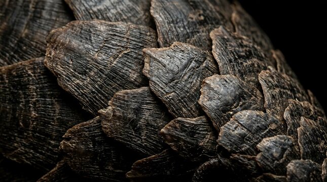 Close-up of a turtles textured shell, showcasing its intricate patterns and natural beauty.