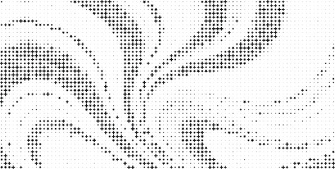 Fototapeta premium Black Stars and Crosses Pattern White Background, Dark Star Plus Abstract Minimal Texture