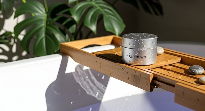 Minimalist Spa Product in Bathroom, Relaxation and Wellness Concept