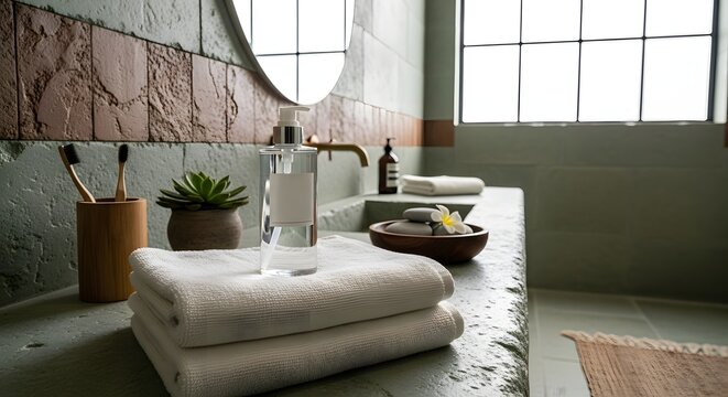 Modern Bathroom Interior with Spa-Like Decor