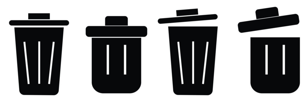 Recycle bin icon. Trash Can icon vector illustration eps 10.